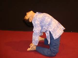 Yoga Camel Pose for Kids