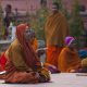 Meditating in Bodhgaya