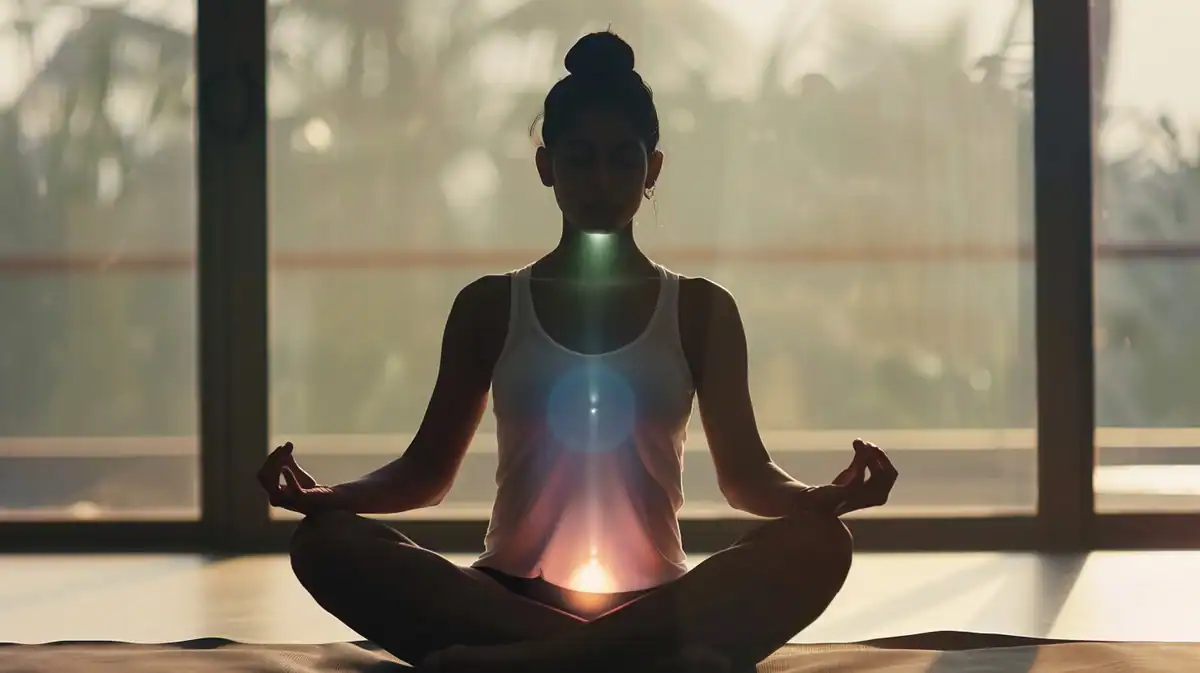 woman meditating peacefully for free online meditation class