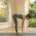 Half lift yoga pose (ardha uttanasana) flat back beginner alignment