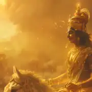 Krishna teaching non-attachment from the Bhagavad Gita