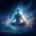 Energy man in meditation doing pranayama to increase vitality and mental clarity.