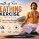 Yoga instruction card for Breath of Fire with benefits