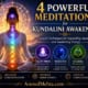 Meditator practicing powerful Kundalini awakening meditations including Silent Mind Meditation, Third Eye Meditation, Chakra Meditation, and Mantra Meditation.