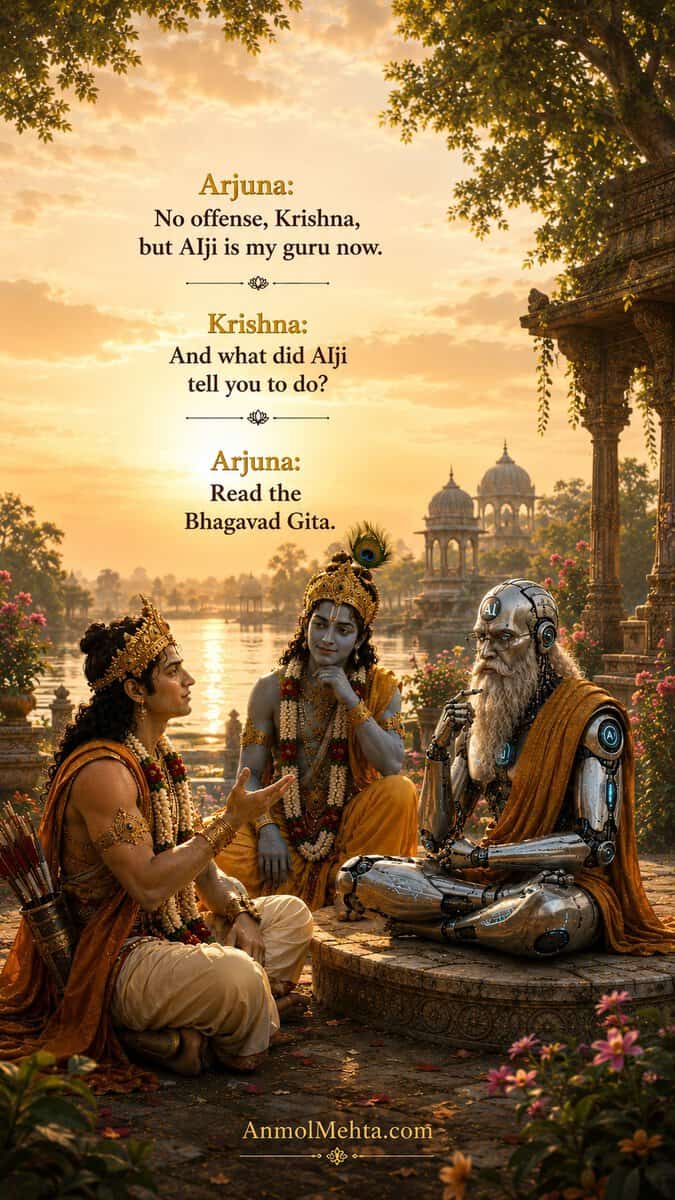 AIji tells Arjuna to read the Bhagavad Gita — even artificial intelligence points back to ancient wisdom